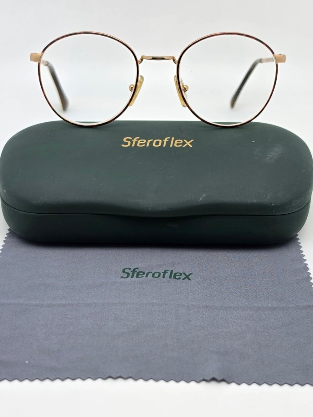 BerDel by Sferoflex Craig Tortoise Gold Eyeglasses Frame w/ Flexhinge and Case